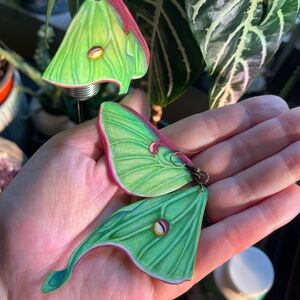 Luna Moth Earrings